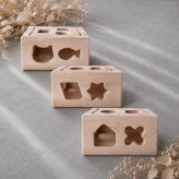 国産ヒノキの型はめブロック｜コンパクトサイズの木製知育玩具｜木のおもちゃ・出産祝い・誕生日プレゼント