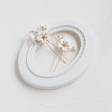 Rora ヘアアクセサリー 通販 ヘアピン 2個セット 髪飾り子ども Uピンセット セレモニー 七五三髪飾り 結婚式お呼ばれ ピアノ発表 入学式卒業式 浴衣着物和装 キッズ女の子用 フォーマルヘア まとめ髪アレンジ パーティー お祭り