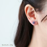 セカンドピアス チタン 純チタン 片耳 医療用 耳たぶ パヴェ クリスタルボール 6mm ピアス スタッド キャッチ 小さめ【全品1個ずつバラ売り】 プレゼント