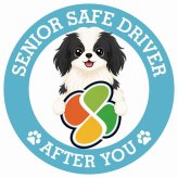 カーサイン 高齢者マーク SENIOR SAFE DRIVER 狆 ステッカー シール 直径13cm 肉球 日本製 車