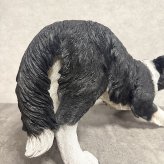 犬 置物 大きい じゃれるボーダーコリー 特大 横幅63cm woobia ウービア かわいい おしゃれ ガーデン インテリア オブジェ 巨大 可愛い プレゼント 北欧 玄関 雑貨 動物 モダン 面白い 庭 ギフト 屋外 家 リアル 玄関先 ガーデンオーナメント