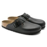 ビルケンシュトック ボストン ナロー幅 レディース レザー サンダル クロッグ サボ BIRKENSTOCK Boston 0060193 黒 ブラック