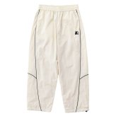 STARTER スターター トラックパンツ メンズ レディース sbm-6254 ナイロン タスラン メッシュ裏地 パイピング 切替 イージーパンツ ロゴ 刺繍 ドローコード シャカパン ルーズ ストリート ヒップホップ ダンス カジュアル M L XL 2026FW Karlas