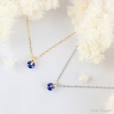 ブルー サファイア プチ ネックレス プラチナ 18金 一粒 一石 シンプル ペンダント レディース プチネックレス K18 Pt900 記念日 誕生石 9月 ブルーサファイア  プレゼント petit