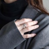 ステンレス ヒトデリング スターリング 海星 槌目模様 ゴールド 18K GP シルバー フリーサイズ レディース 女性 指輪 金属アレルギー対応
