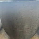 鉢カバー おしゃれ 大型 15号 11号 M S サイズ 植木鉢 KONTON コントン ループス イグニアス 丸型 ラウンド ファイバーストーン 軽量 室内 屋内 高級 北欧 モダン ナチュラル 観葉植物用 サボテン 多肉植物 特大 玄関 プランター 底穴なし オフホワイト チャコール