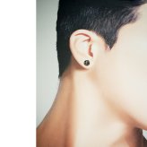 シルバーピアス メンズ クロス（クロスボール） スタッド シルバー925 片耳用 片方 シングル 十字架 いぶし銀 男性用 プレゼント 人気 おしゃれ かっこいい【全品1個ずつバラ売り】 プレゼント