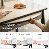 ダイニング家具 伸縮式セラミック円形ダイニングテーブル＆チェア-グレー- 5点セット