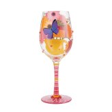 Lolita ワイングラス Best Sister Ever 22.9cm 最高の姉/妹 | かわいい おしゃれ ポップ モダン デザイン食器 アート ロリータ･ヤンシー 正規輸入品