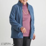 シニアファッション レディース 80代 70代 60代 90代 秋冬 あったか 防寒 裏ボア あったか フリース エンボス ジャケット おばあちゃん 服 誕生日 プレゼント ジャンパー 女性 ハイミセス ミセス 祖母 お年寄り 老人 高齢者（cki-fo2-2546d762）