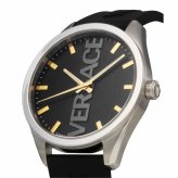 ヴェルサーチェ 腕時計 メンズ ブラック シルバー ゴールド 42mm VERSACE V-VERTICAL シリコンベルト スイス製 メンズ腕時計 軽量 ブランド おしゃれ プレゼント ギフト 卒業 入学 お祝い