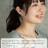 セカンドピアス つけっぱなし ピアス カイヤナイト 5mm ネパール産 金属アレルギー対応 サージカルステンレス 品質保証書 宝石質 藍色 天然石 レディース メンズ 片耳用