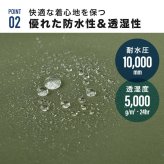 バッグインレインコート メンズ レインコート リュック対応 カジメイク 7591 自転車 通勤 通学 L 3L 男性 カッパ レインウェア 雨具 撥水 防水 透湿 蒸れにくい フード ヘルメット バイザー対応 手甲カバー リフレクター 収納袋付き ブラック ネイビー オリーブ アイボリー
