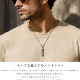 KNIS ニス メテオライト 隕石 ネックレス メンズ シンプル プレート ステンレス 人気 ブランド ペンダント KN-NC002