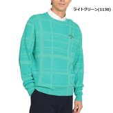 キャロウェイ ゴルフ メンズ セーター チェック柄 クルーネックニット Callaway Golf  C24118100 春夏モデル お誕生日祝い お祝い 記念品 30代 40代 50代 60代 母の日 お母さん 還暦祝い 敬老の日 彼女 人気プレゼント プレゼント