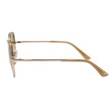 ゲス GUESS サングラス ノーズパッド UVカット アイウェア キャットアイ フォックス GU7736/S 57G 58 メンズ レディース ユニセックス シャイニーベージュ+ライトブラウングラデーションピンク 海外正規品