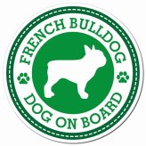French Bulldog フレンチブルドッグ グリーン 肉球 カーサイン 車 マグネットステッカー 犬 マグネット 強力 直径13cm 丸型 おしゃれ かわいい ドラレコステッカー 安全対策 危険運転 煽り運転 アニマル 動物 犬種別 屋外 防水 屋内 肉球マーク