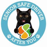 カーサイン 高齢者マーク SENIOR SAFE DRIVER ボンベイ ステッカー シール 直径13cm 肉球 日本製 車