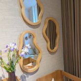 ferm LIVING ファームリビング 壁掛けミラー Pond Mirror ポンドミラー ラタン M 壁掛け鏡 北欧インテリア 家具 おしゃれ ミラー ウォールミラー 北欧ブランド 人気 おすすめ
