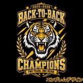 【00300】連覇 半袖 ドライ Tシャツ 2025-2026 虎 野球 応援 メンズ レディース バックトゥバック チャンピオン 猛虎 胴上げ 縦縞 優勝記念風 おもしろTシャツ プレゼント 阪神 タイガース 大阪 神戸 兵庫 藤川球児 佐藤輝明 MVP セリーグ連覇 セ界制覇 日本一 プロ野球