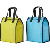 【直送】ノーブランド 600mlボトルが6本入る保冷温バッグ [26-0595-145] 保冷バッグ ペットボトル ホルダー 不織布 大容量 レジャー アウトドア ピクニック 景品 ギフト