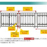 ガーデン エクステリア パークアベニュー ポスト単品販売 フェンス ゲート 扉 アイアン ガーデニング 枠 柵 仕切り 目隠し 境目 クラシカル アンティーク トレリス つる 薔薇 バラ 朝顔 園芸 ラティス 新生活