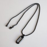 ステンレス オーバルネックレス ペンダント 3カラー レディース ロープチェーン 縦長 楕円 中空 モチーフ シンプル 上品 モード カジュアル 女性用 アクセサリー 首飾り シルバー ゴールド ブラック トレンド 個性的 人気