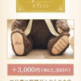 20th限定 花束付きココ体重ベア｜成人式にブーケを持たせた特別仕様