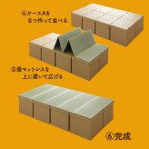 ベッド 寝具 防災 避難 備え ユニット 畳 段ボール シングル 約100×200cm 5連