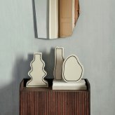 ferm LIVING ファームリビング 二次元アートの不思議な花瓶 ペーストベース  Rounded 北欧花瓶 おしゃれ フラワーベース 雑貨 インテリア 陶器 プレゼント ギフト おすすめ 北欧雑貨 北欧インテリア インテリア雑貨