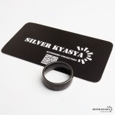 ステンレス ブラックリング 燻し加工 アンティークリング メンズリング つや消し 指輪 マット 甲丸 プチプラ 高見え かっこいい 渋い 男性 金属アレルギー対応