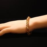 天然石ブレスレット【手元を華やかに彩る】8mm 太陽放射ルチルクォーツ 艶感 一点物【GHB193】浄化発送 京海堂
