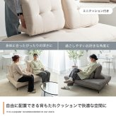 ソファ 座椅子 アイランド 2人掛け ロー 2点セット 背もたれ付き クッション 組立簡単 脚取り外し可能 コンパクト 小さめ 低め I字 2P リビング サロン 高級感 店舗 待合室 ごろ寝 昼寝 幅136 ファブリック