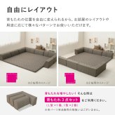 ピターら ラグソファ用 背もたれ3点セット L型：約83×83×30cm I型：約60×23×30cm ポリエステル ウレタンフォーム 置くだけでピタッと密着 L型×1個 I型×2個の3点セット ブラウン、グレー