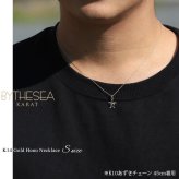 ゴールド ネックレス ハワイアンジュエリー ネックレス ホヌ イエローゴールド ネックレス 幸せを運ぶ ホヌ Sサイズ 14K K14イエローゴールド K10 10Kあずきチェーン太0.7mm ギフトラッピング可能 メンズ レディース プレゼント ハロウィン 【品番：CG-GP116】