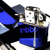 ZIPPO スマートライン イオンブルー ジッポ ライター ロゴ 青 かっこいい シンプル メンズ おしゃれ ギフト プレゼント