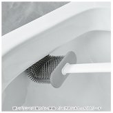 トイレブラシ 収納 通販 シリコン スリム トイレ ブラシ 壁かけ 壁掛け スタンドセット スタンド式 一体型 北欧 掃除 清掃 便器 整理 ポット ケース付