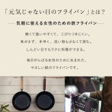 元気じゃない日のフライパン 26cm 藤田金属 鉄フライパン 日本製 IH対応 ガス火対応 ガス火専用 軽量 深型 ハードテンパー加工 油ならし不要 木製ハンドル ブナ ウォルナット 炒め物 揚げ物 煮込み キッチン用品 母の日 敬老の日 新生活 プレゼント ギフト