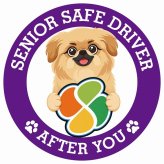カーサイン 高齢者マーク SENIOR SAFE DRIVER ペキックス ステッカー シール 直径13cm 肉球 日本製 車