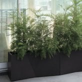 植木鉢 おしゃれ 高級 大型 長方形 W90xD34xH45 横長 プランターボックス 屋外 KONTON コントン ファイバークレイ ラムダ スラント LS セメント グラスファイバー 軽量 底穴あり 特大 観葉植物 多肉植物 寄せ植え 北欧 和モダン ナチュラル 黒 灰 ベランダ 玄関