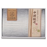 【ギフト対応無料】中瀬織布 三重織ガーゼハーフケット ブルー (NK2051) ※送料無料(北海道・沖縄は除く)