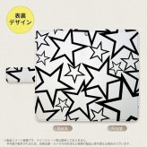 SH-04L/SHV44 AQUOS R3 手帳型スマホケース カバー 星 クリア 黒  nk-004s-r3-dr1115