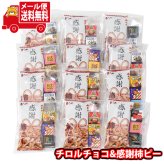 (全国送料無料)お菓子 詰め合わせ チョコっと感謝セット（12個） チロルチョコ 感謝柿ピー メール便 (omtmb9742z)【送料無料 チロルチョコ 感謝柿ピー 小袋 個包装 お試し退職 転職 販促品 粗品 ノベルティ イベント 駄菓子 子供会 プレゼント ギフト パーティー】