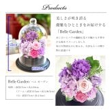 プリザーブド フラワー ドーム アジサイ 紫陽花 紫バラ 名入れ 米寿 喜寿祝い 古希 誕生日 お供え お悔やみ 法事 あじさい 退職 贈り物  ブリザード 結婚祝い 