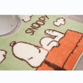 スヌーピー ロングトイレマット ドッグハウス グリーン トイレ用品 SNOOPY 送料込み