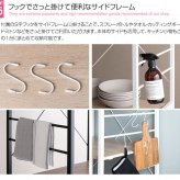 食器棚 キッチン収納 レンジ台 レンジラック 幅60 大型レンジ対応 高耐荷設計 スライド棚 キッチンラック レンジボード 台所収納 オープンラック ラック シェルフ 収納 北欧 スリム ブラウン ナチュラル ブラック グレー 新生活