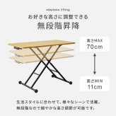 ダイニング家具 昇降テーブル 幅100×奥行55cm 無段階調整 ガス圧 昇降式 長方形 ガス圧昇降式テーブル ダイニングテーブル 美しい天板 リビング おしゃれ 作業台 新生活 カフェ センターテーブル ローテーブル ハイテーブル ワークデスク 完成品