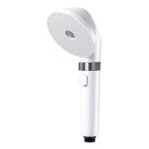 MiCOLA（ミコラ）ウルトラファインバブル　シャワーヘッド　美肌ケア　節水50％　3モード＆止水機能付き　シェルホワイト　アイリスオーヤマ　#70368