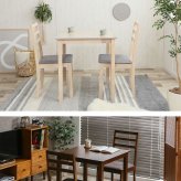 ダイニング家具 正方形ダイニング３点セット ダイニング ダイニングセット ３点セット ダイニングテーブル テーブル ダイニングチェアー チェアー 正方形 お洒落 省スペース コンパクト スリム 送料無料 おしゃれ ブラウン