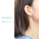 ハワイアンジュエリー ピアス モンステラピアス 誕生石選べる シルバー925 ロジウムコーティング キャッチ シンプル 20G ゲージ BY THE SEA バイザシー メンズ レディース 誕生日 プレゼント ハロウィン 【品番：SE207】